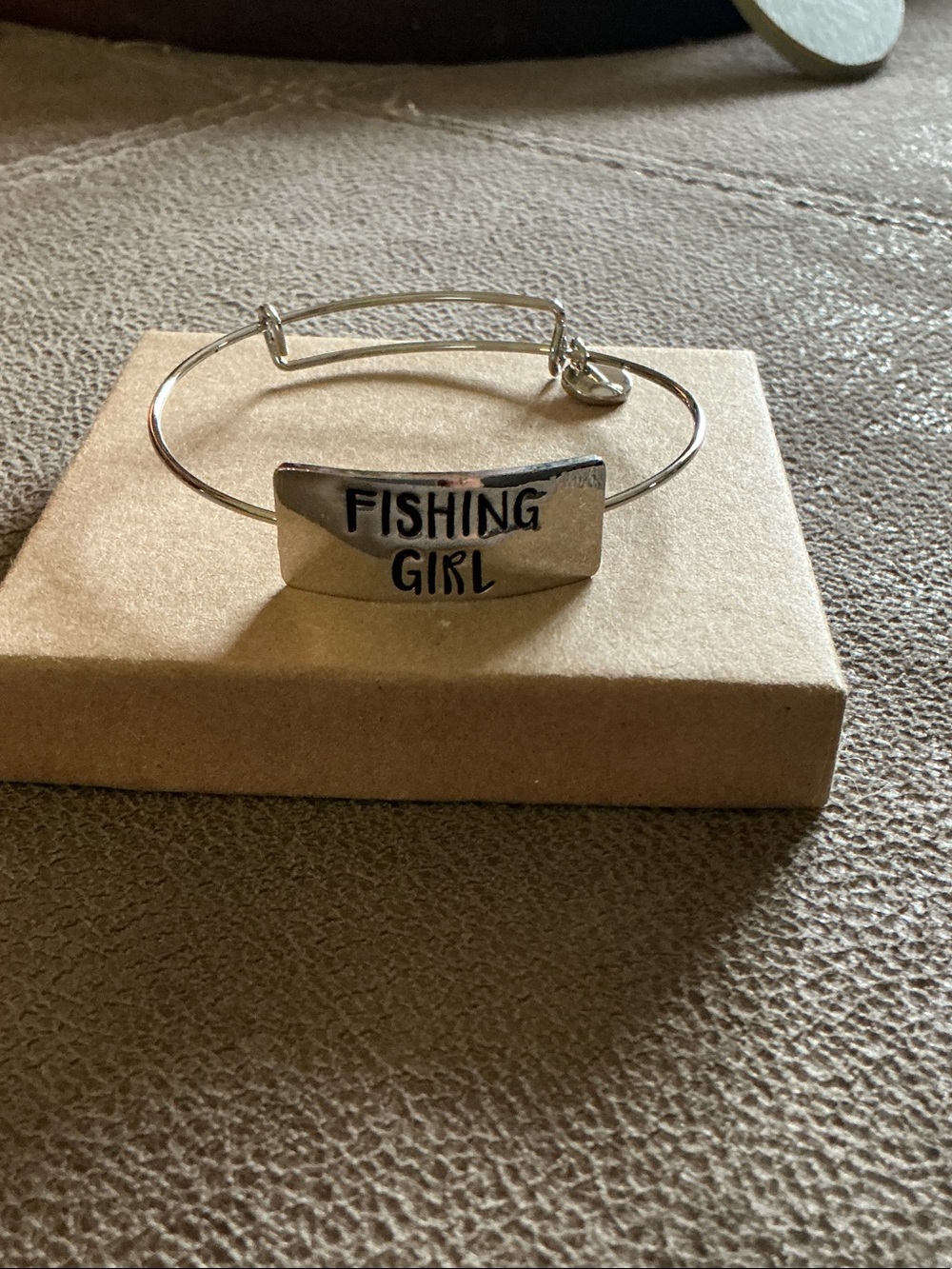 Fishing Girl Silver Bracelet - Pets Fish Accessory